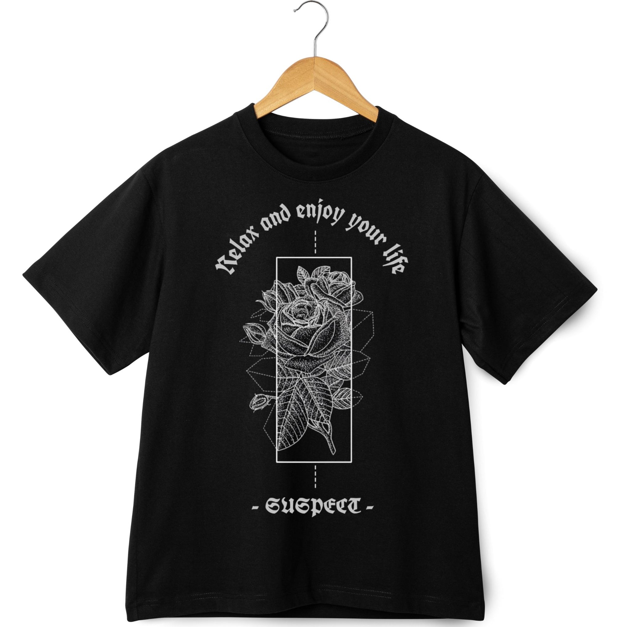 Relax & Enjoy Rose Graphic